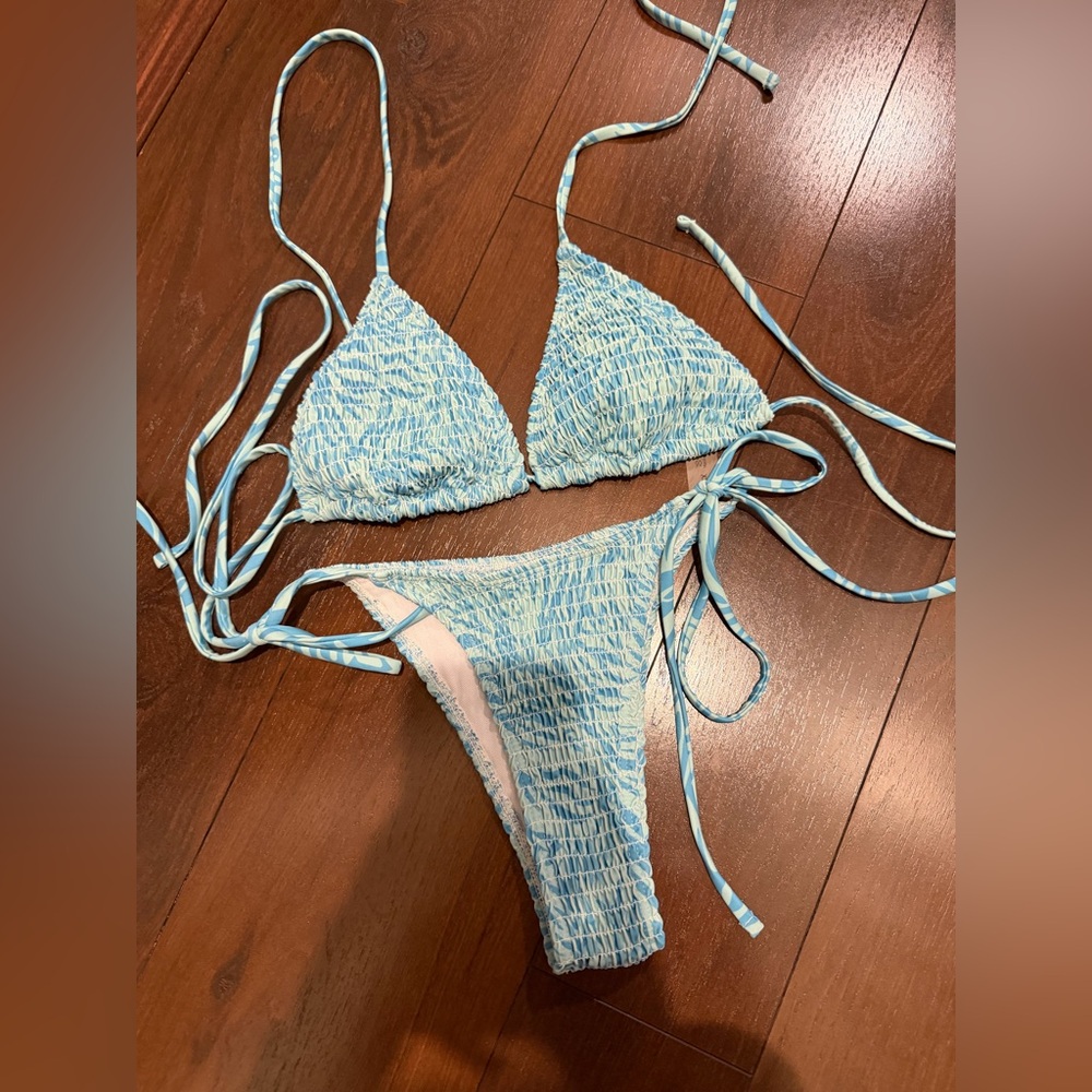 Scrunch bikini extra small triangle women swim bathing suit